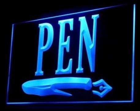 PEN Ink stationary supplies LED Neon Sign